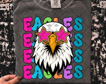 Preppy eagles png eagles sunglasses png eagles school mascot png colorful eagles png game day png game day football png school spirit png