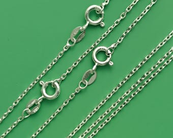 3 pcs 16", 18", 20" sterling silver Italian anchor chain (NSS301)