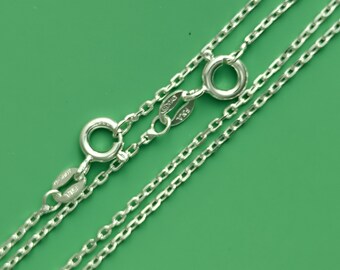 2 pcs 22" 24" inch sterling silver Italian anchor chain (NSS301)