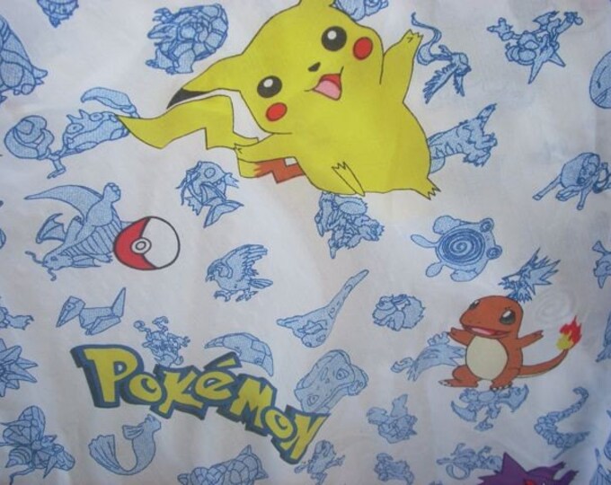 Pokemon Twin Flat Fitted Bed Sheets Etsy
