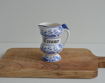 Vintage Anart Japan Blue Onion Creamer Small Vase