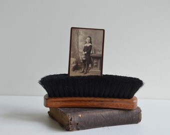 Vintage Star Horse Hair Shoe Shine Brush Photo Display Prop