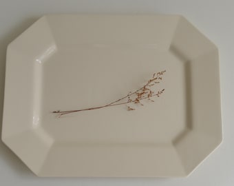 Williams Sonoma Octagonal White Porcelain Serving Meat Platter