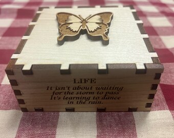 Wooden Butterfly Box