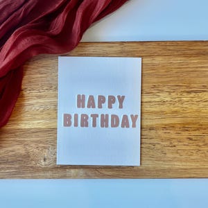 Cartão de aniversário retrô | Cartão em branco | Cartão de felicitações