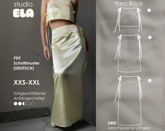 Deutsch // Yara Rock Digitales Näschnittmuster: Mini、Midi、Maxi Länge、XXS-XXL (PDF ダウンロード)
