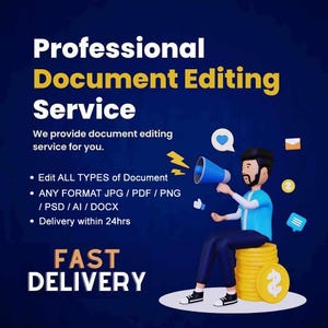 Professional Document Editing Services I Edit All File Type