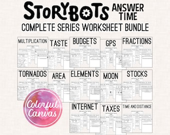 StoryBots Answer Time 22 Episode COMPLETE SERIES BUNDLE | Worksheet Video Guides
