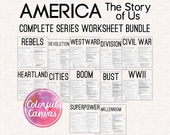 America: The Story of Us 12 Episode COMPLETE SERIES BUNDLE | Video Guides