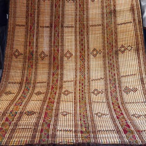 Talwin (C7) - 9.84ft x 7.44ft (3m x 2.27m) Mauritanian Tuareg Mat, African Tuareg rug, Handmade, Ethnic, Africa
