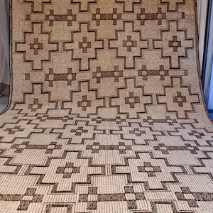 Umaya (C2T8) - 17.13ft x 11.29ft (5.22m x 3.44m) Huge Mauritanian Tuareg Mat, African Tuareg Rug, Handmade, Ethnic, Africa