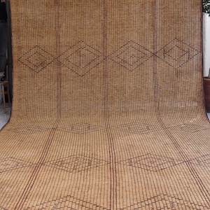 Almaz (N7) - 17.78ft x 9.05ft (5.20m x 2.70m) Mauritanian Tuareg Mat, African Tuareg Rug, Handmade, Ethnic, Africa