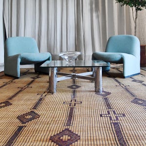 Taghma (V5) - 15.32ft x 10.17ft (4.67m x 3.10m) Mauritanian Tuareg Mat, African Tuareg Rug, Handmade, Ethnic, Africa
