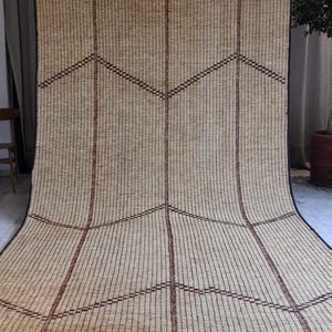 Gobo (N14) - 14.43ft x 7.21ft (4.40m x 2.20) Mauritanian Tuareg Mat, African Tuareg rug, Handmade, Ethnic, Africa