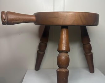 Antique Rustic / Primitive Wooden Milking Stool