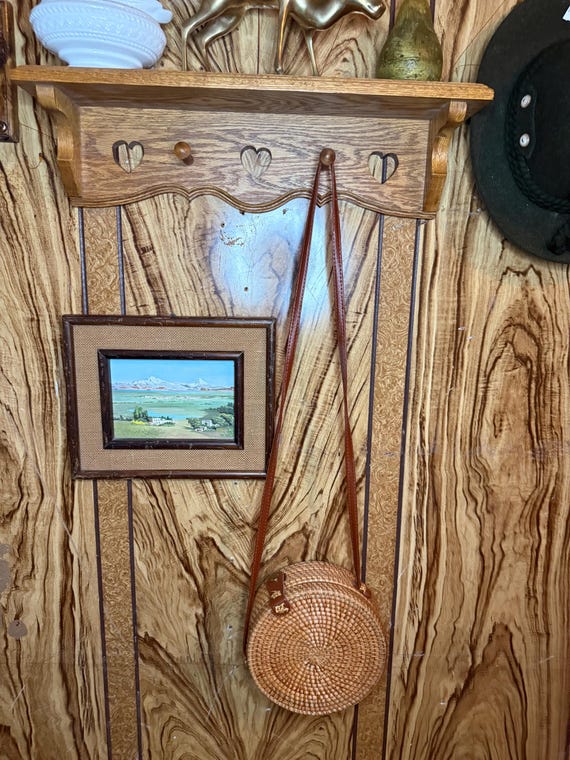 Vintage Rattan/Wicker Handcrafted Purse - image 8