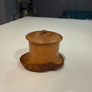 Hand carved Teak Wood Trinket Box