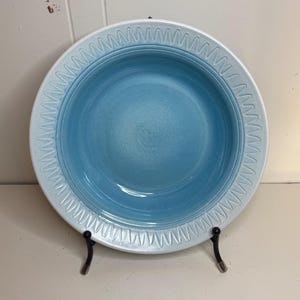 Studio Pottery Light Blue Bowl signed Dryden
