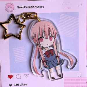 Yuno Gasaï | Porte-clés en acrylique | Mirai Nikki | Fille Yandere | Charmant mignon