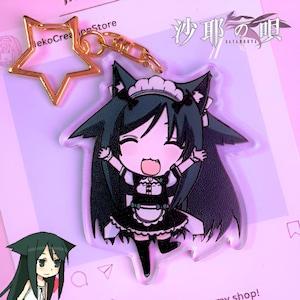 Saya no Uta | Acrylic Keychain | Denpa Girl | Maid Saya Charm