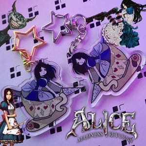Alice Madness Returns | Acrylic Keychain | Alice Liddell | Horror Videogame Inspired