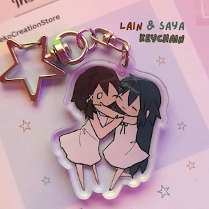 Lain & Saya Acrylic Keychain