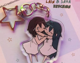 Lain & Saya Acrylic Keychain