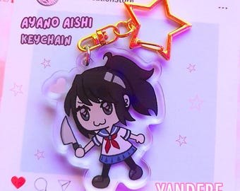 Ayano Aishi Acrylic Keychain | Yandere Simulator | Yanderechan | Anime Charm