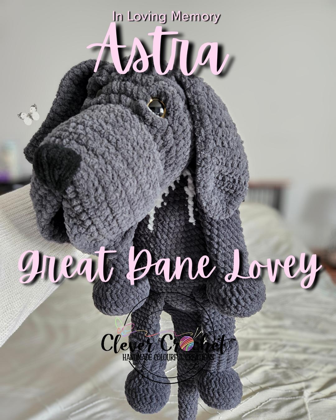 Astra the Great Dane Lovey Crochet Pattern (PDF Pattern) – Intermediate ...