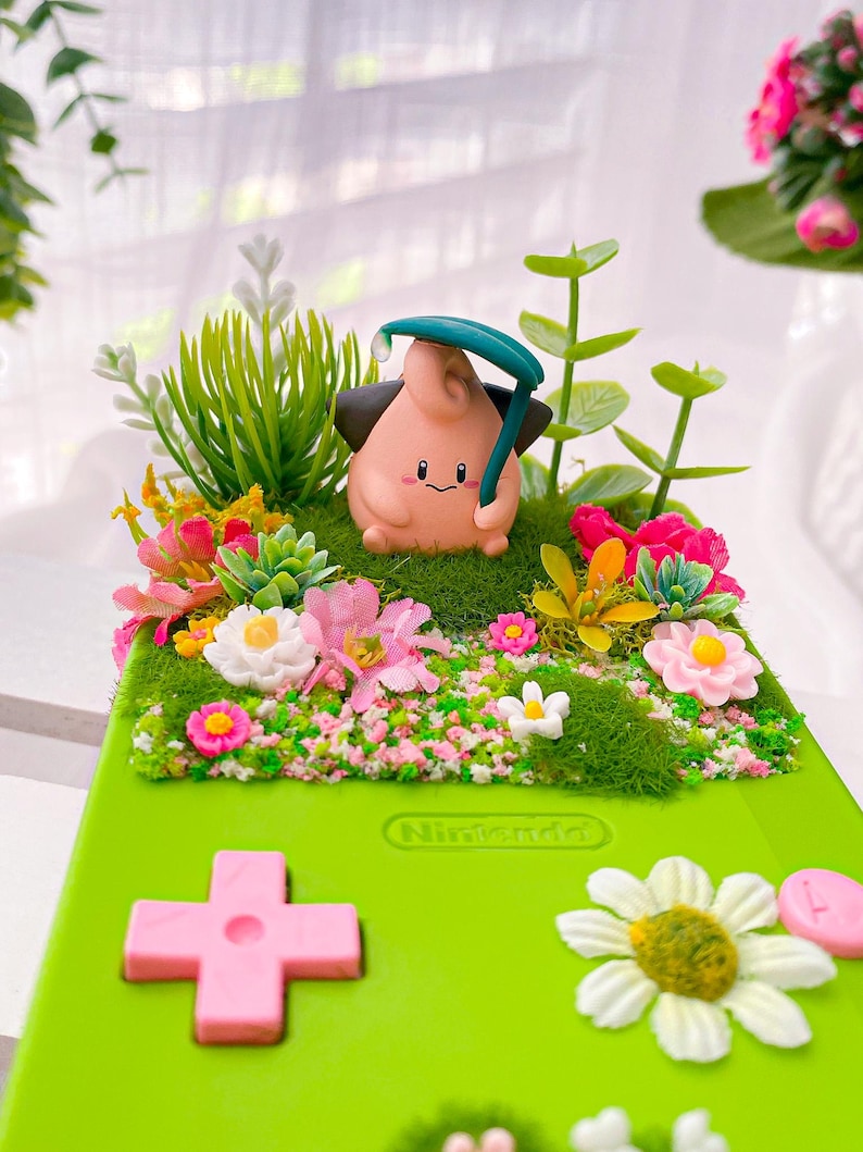 Cleffa Gameboy Terrarium: Handmade Cozy Gamer Girl Decor, Geek Gaming ...
