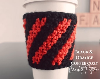 Halloween Coffee Cozy Crochet Pattern: Beginner-Friendly PDF (Digital Download