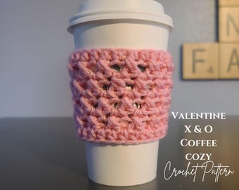 Crochet Coffee Cozy Pattern: Beginner-Friendly Instant Download 2 PDF Patterns