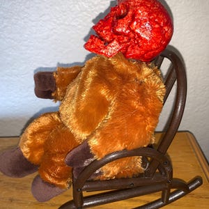 Creepy skull mouse rocking chair - creepy weird scary horror ooak halloween sculpted oddity curiosity