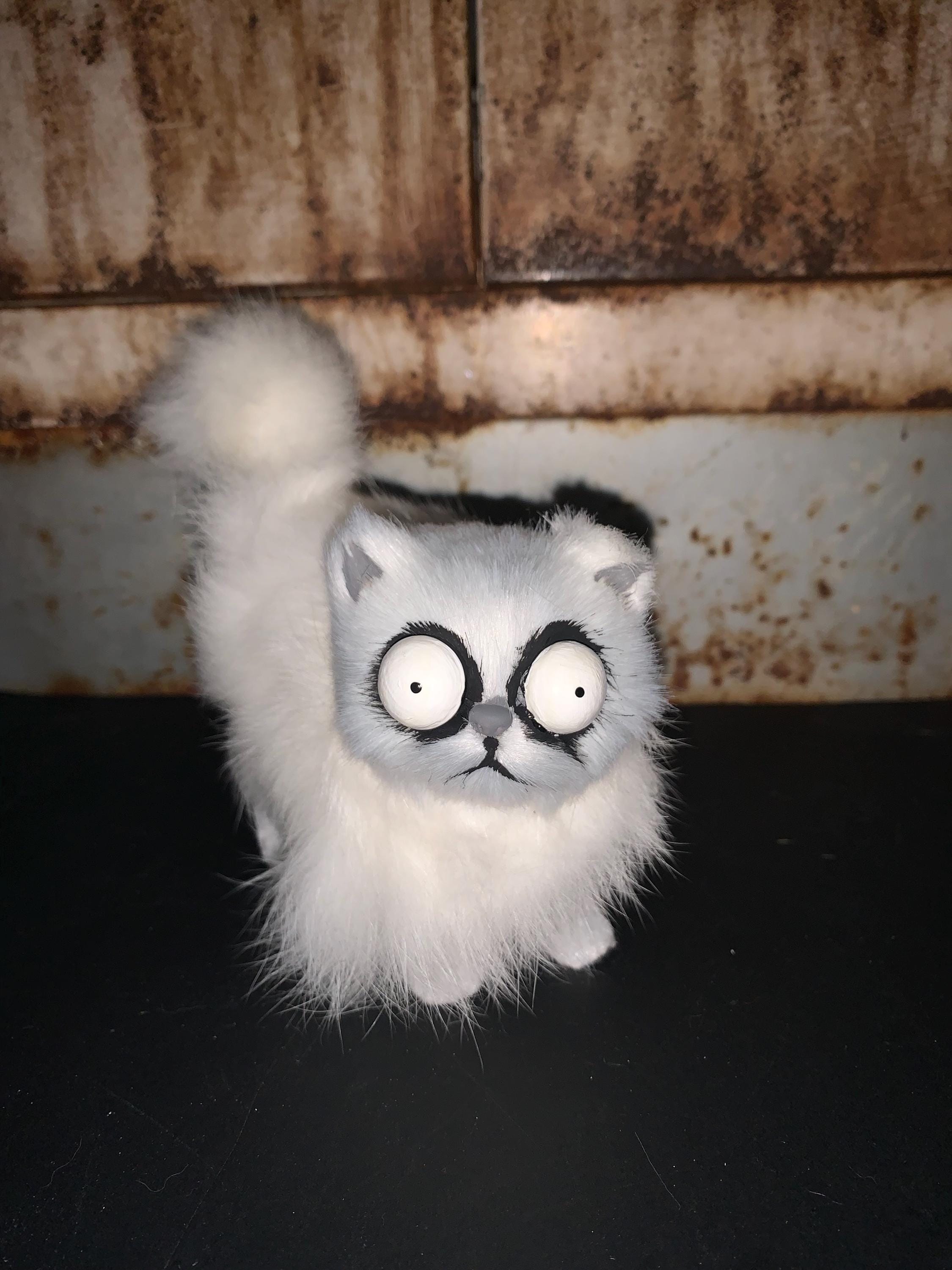 Mr whiskers cat faux taxidermy