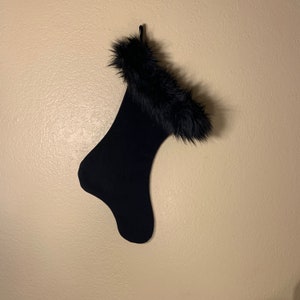 Black Christmas stocking