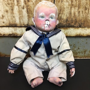 Creepy Sailor Doll Etsy