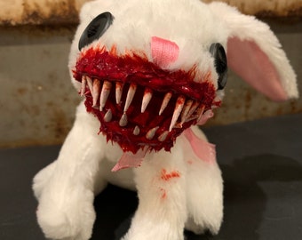 Rabbit faux killer bunny plush.