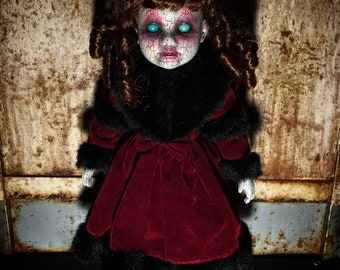 Creepy doll - weird scary horror ooak halloween sculpted oddity curiosity haunted