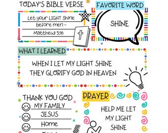 Kids Bible Study Guide – Coloring Worksheet (Digital Download)