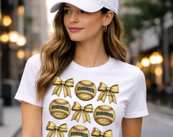 Indians Softball Coquette PNG: Softball Vintage, Game Day Sublimation (DTF)