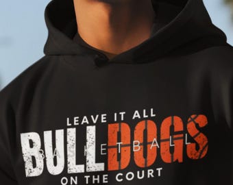 Bulldogs Basketball PNG: Textured Design (2 Instant Downloads)