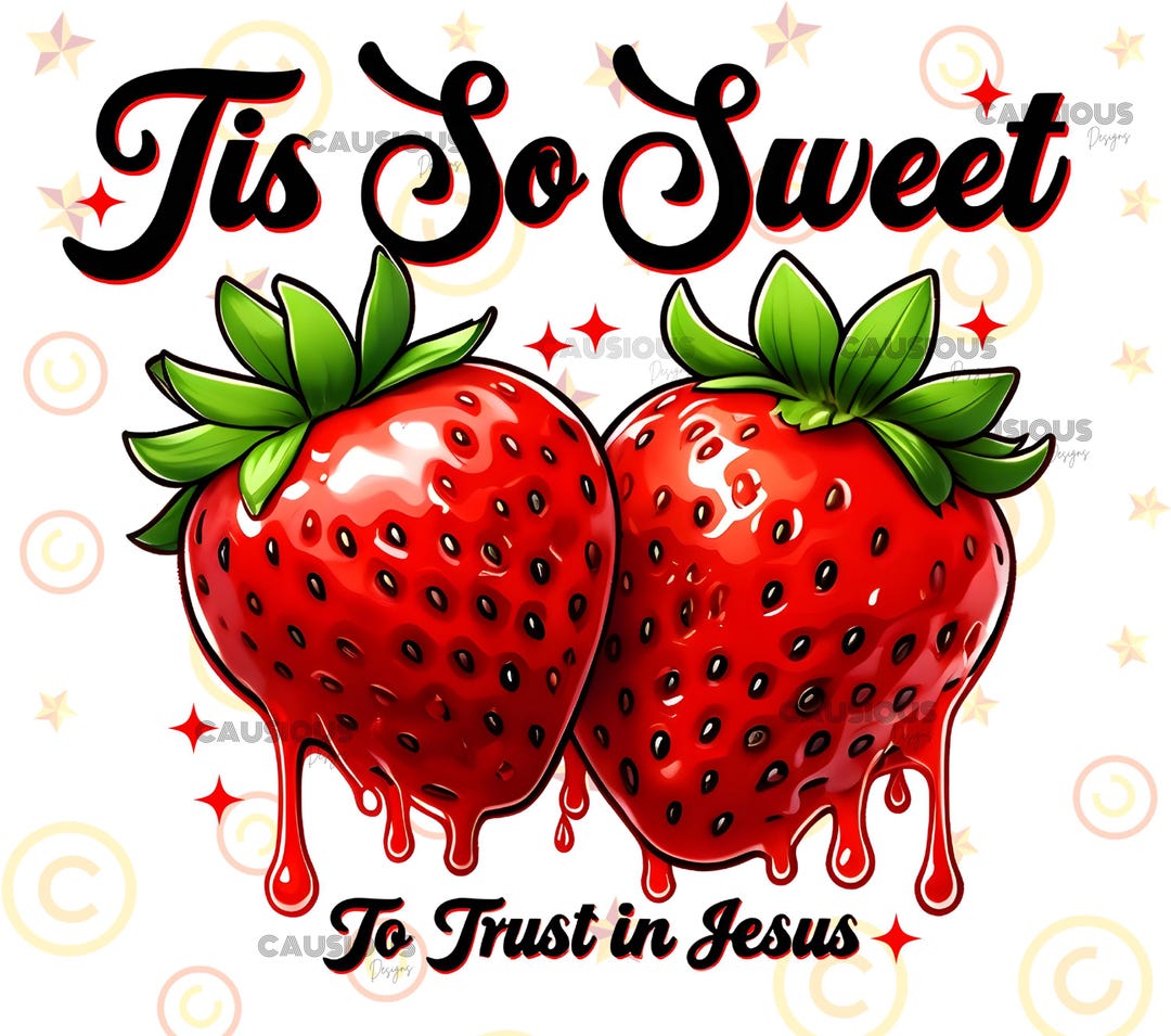 Tis So Sweet To Trust In Jesus Strawberry Tee main image 1