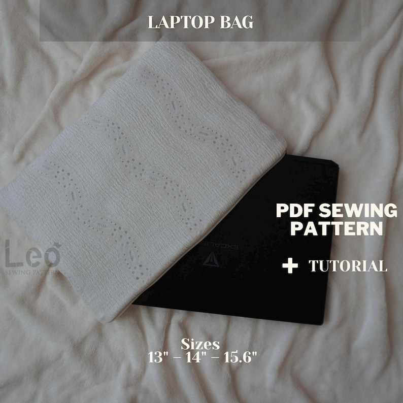 Laptop Bag Sewing Pattern PDF | Beginner-friendly Laptop Sleeve (13-15. ...