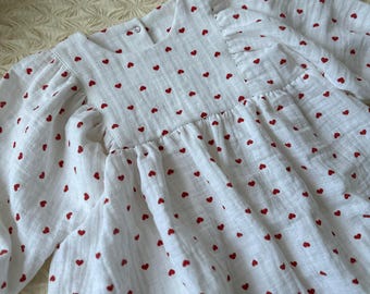 Girls Puffy Sleeve Dress Sewing Pattern (3-6 Years) (PDF Pattern)