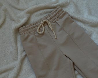 Baby Sweatpants Sewing Pattern: Knit Fabric, Sizes 6M-36M (PDF Pattern)