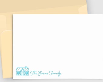 Personalized Stationery | Choose Motif Font and Color | Set of 10