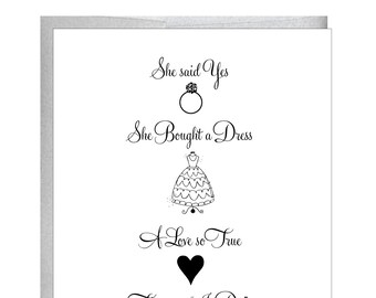 Love so True Wedding Card