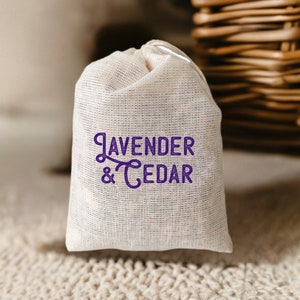 Lavender & Cedar Sachet 3 Pack for Closet, Garment Bag or Drawer image 9