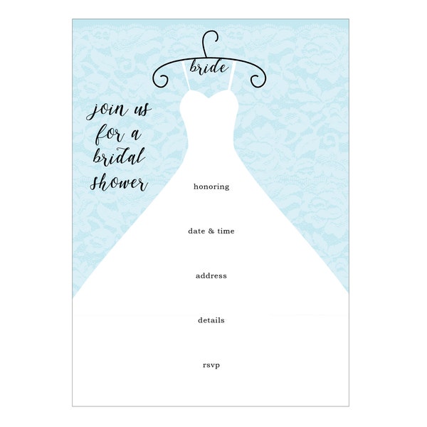 Bridal Shower Fill in Invitations Etsy