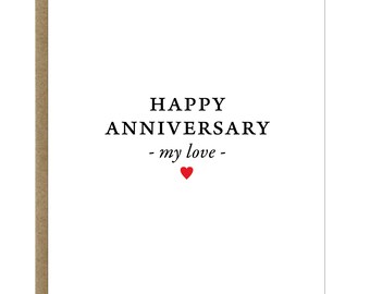 Happy Anniversary My Love Greeting Card